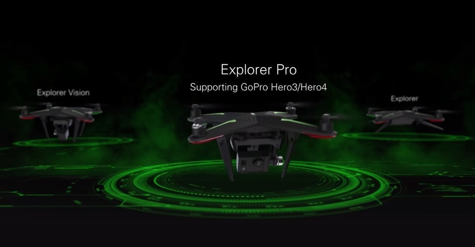 explorer zerotech drone quadcopter versies