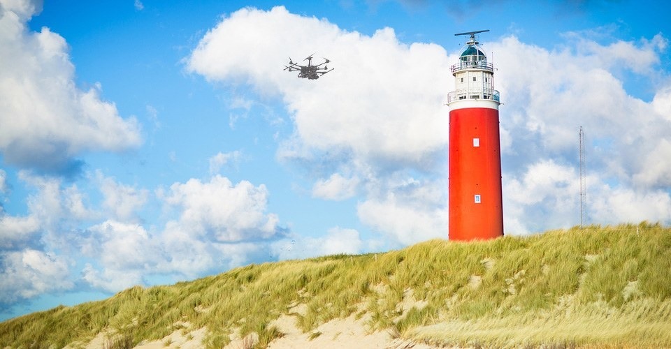 vuurtoren texel drones