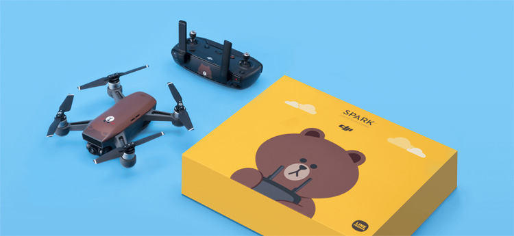 DJI brengt LINE FRIENDS BROWN versie van Spark drone uit