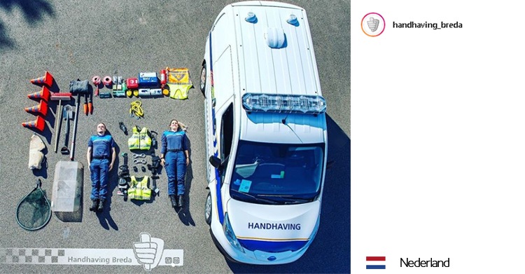 Tetris Challenge: Hulpdiensten delen dronefoto's van inhoud voertuig